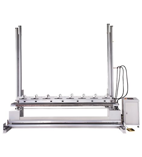 Computer curtain height-setting and cutting equipment