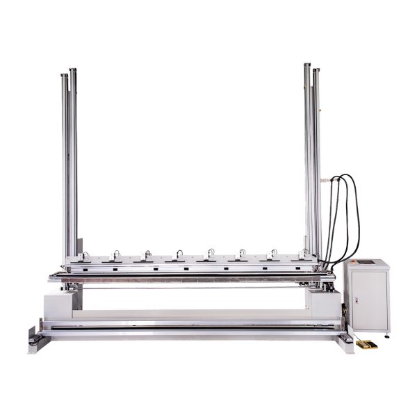 Computer curtain height-setting and cutting equipment