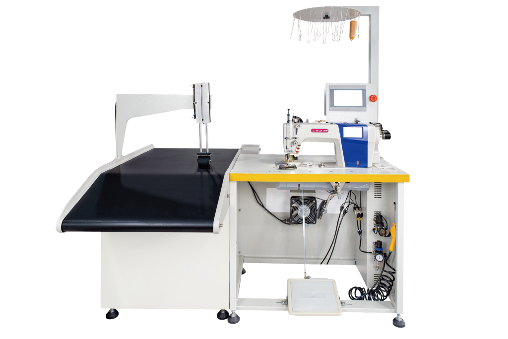 Computer six-synchronous belt hemming machine