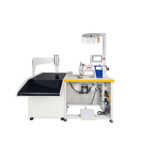 Computer six-synchronous belt hemming machine