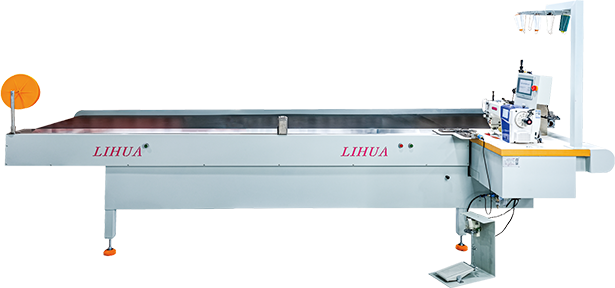 Computer automatic belt curtain hemming machine