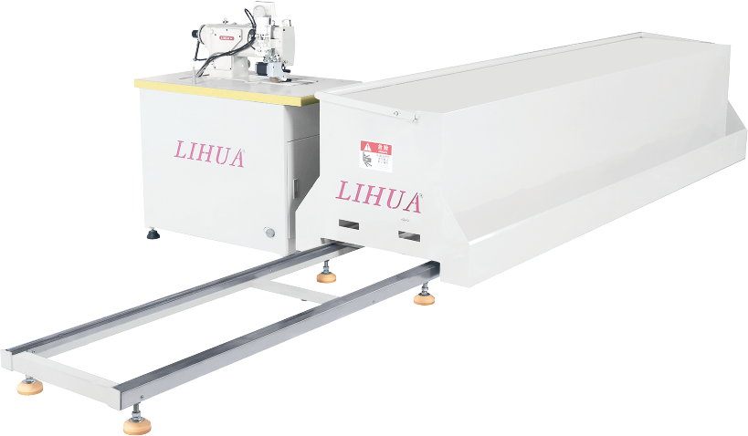 Computer curtain double needle sewing machine