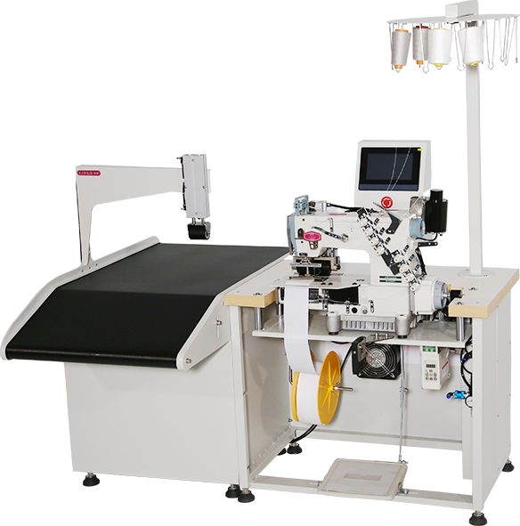 Computer curtain multi-needle stitching pattern machine
