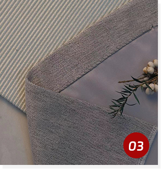Double blind line 3.5 cm on the side of the curtain